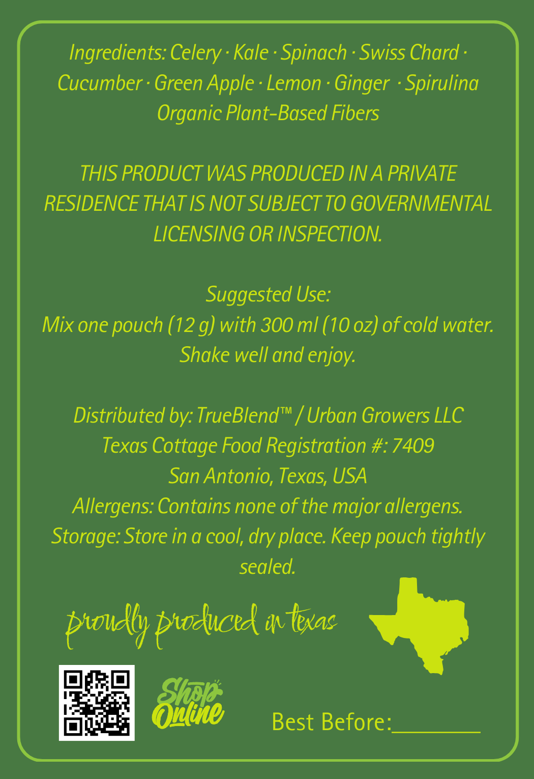 GREEN JUICE POWDER – PURE PLANT POWER IN EVERY SCOOP Box with 10 Single-Serve Pouches (12 g each)