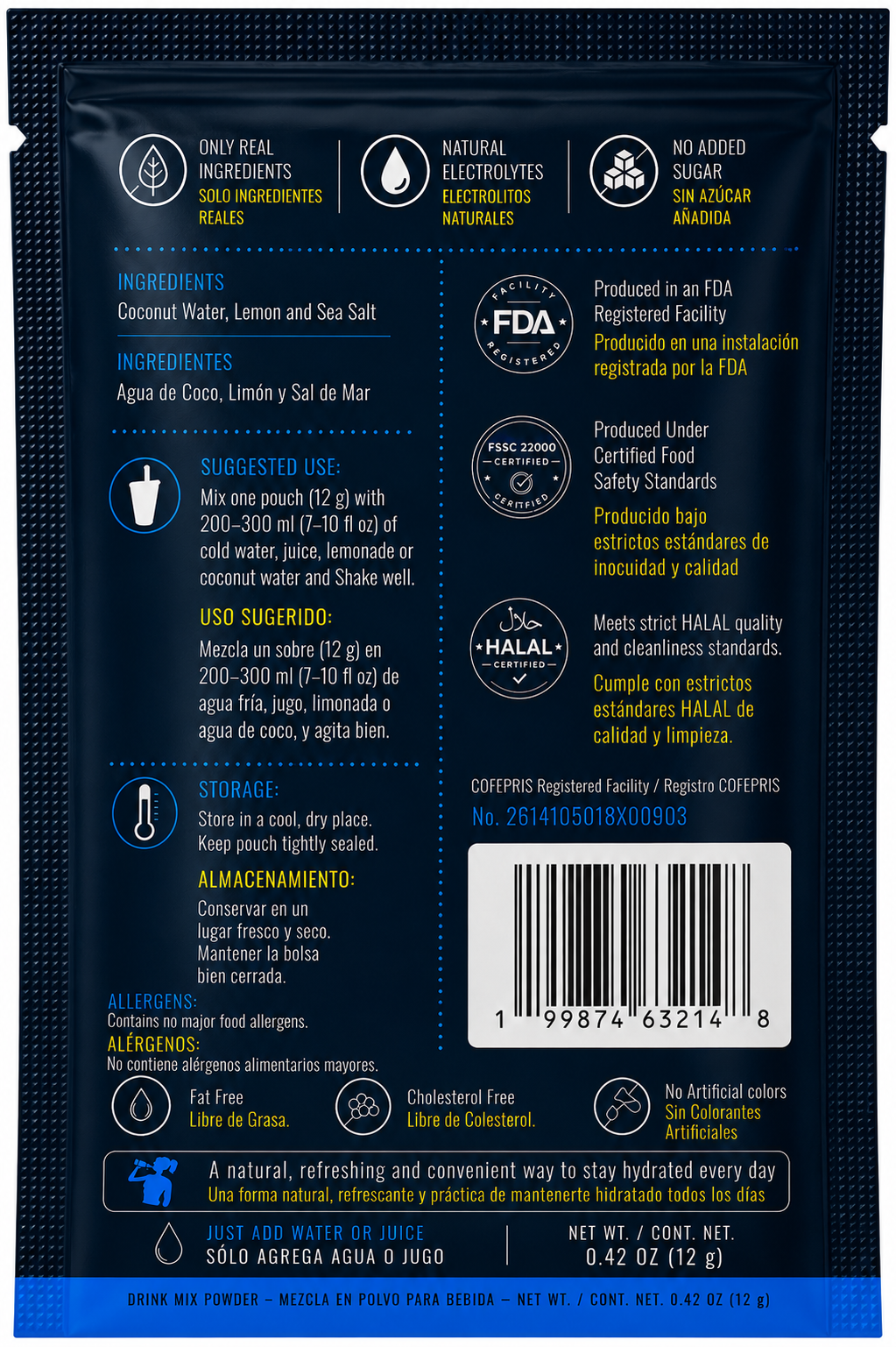 TrueBlend Electrolyte Drink Mix – Coconut Hydration