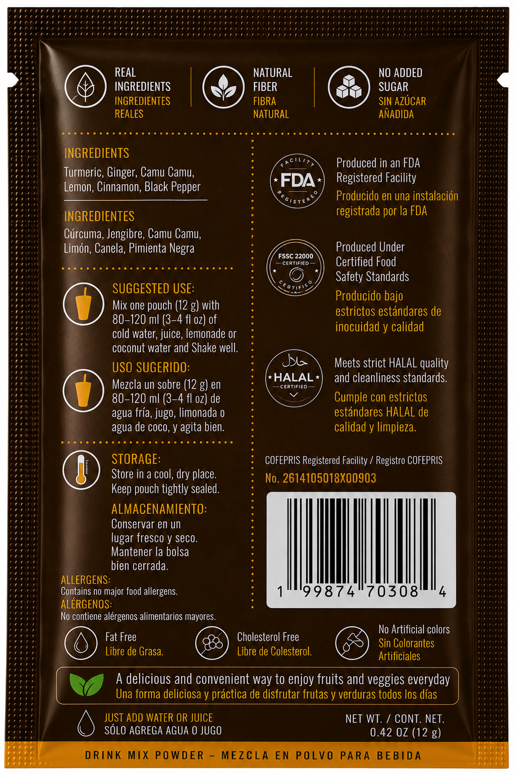 TrueBlend Daily Wellness Mix – Turmeric Ginger Shot